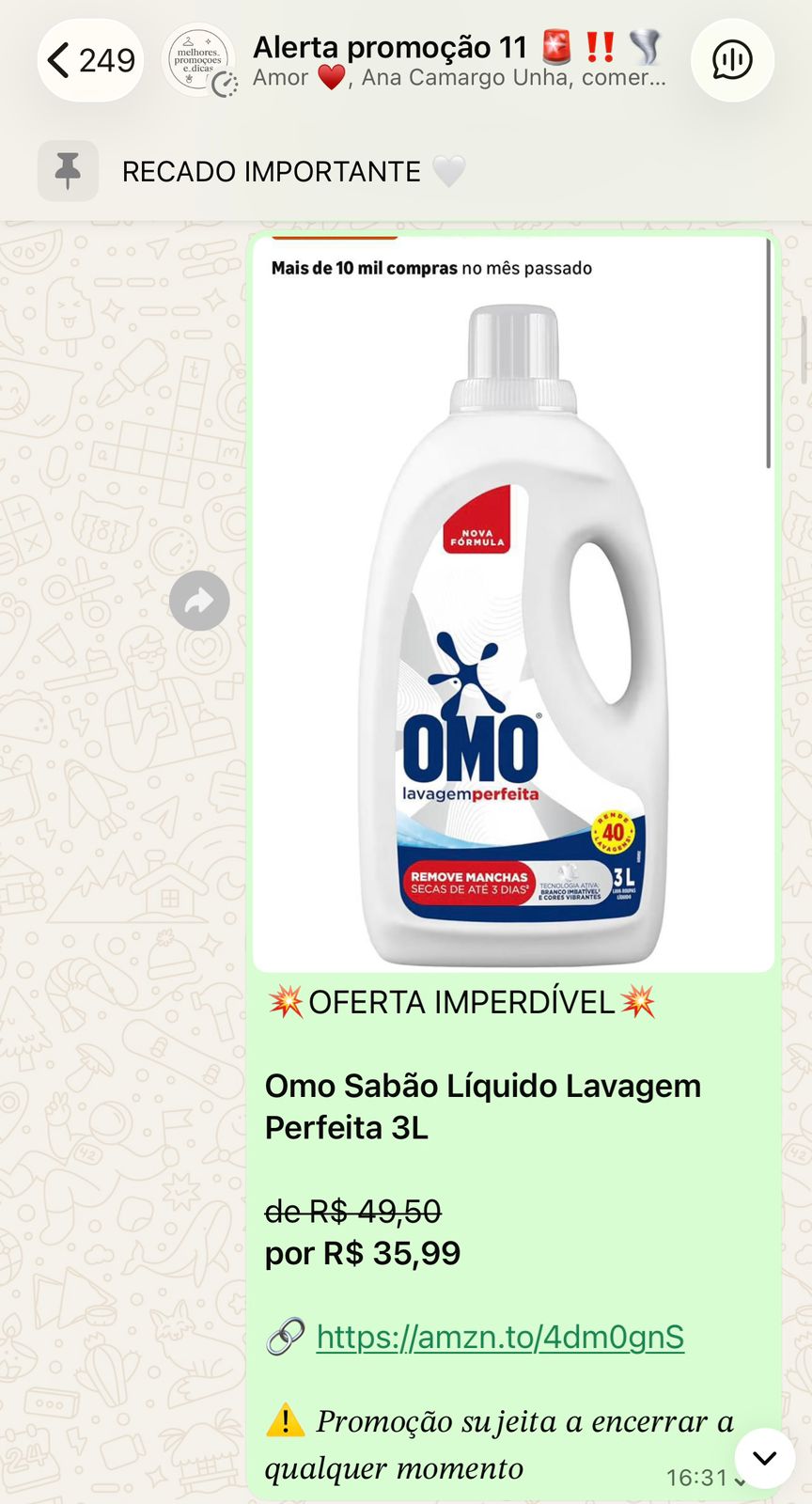 Sabão OMO em oferta imperdível